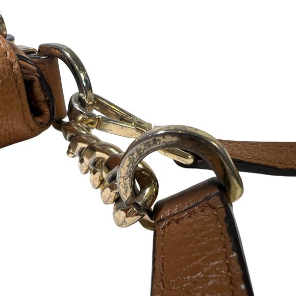 Michael Kors Purse Pebbled Leather Convertible Shoulder Crossbody Bag Bedford - Picture 10 of 15